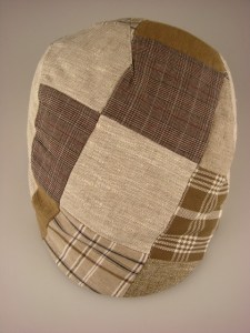 Modieuze Heren Patchwork Pet Beige